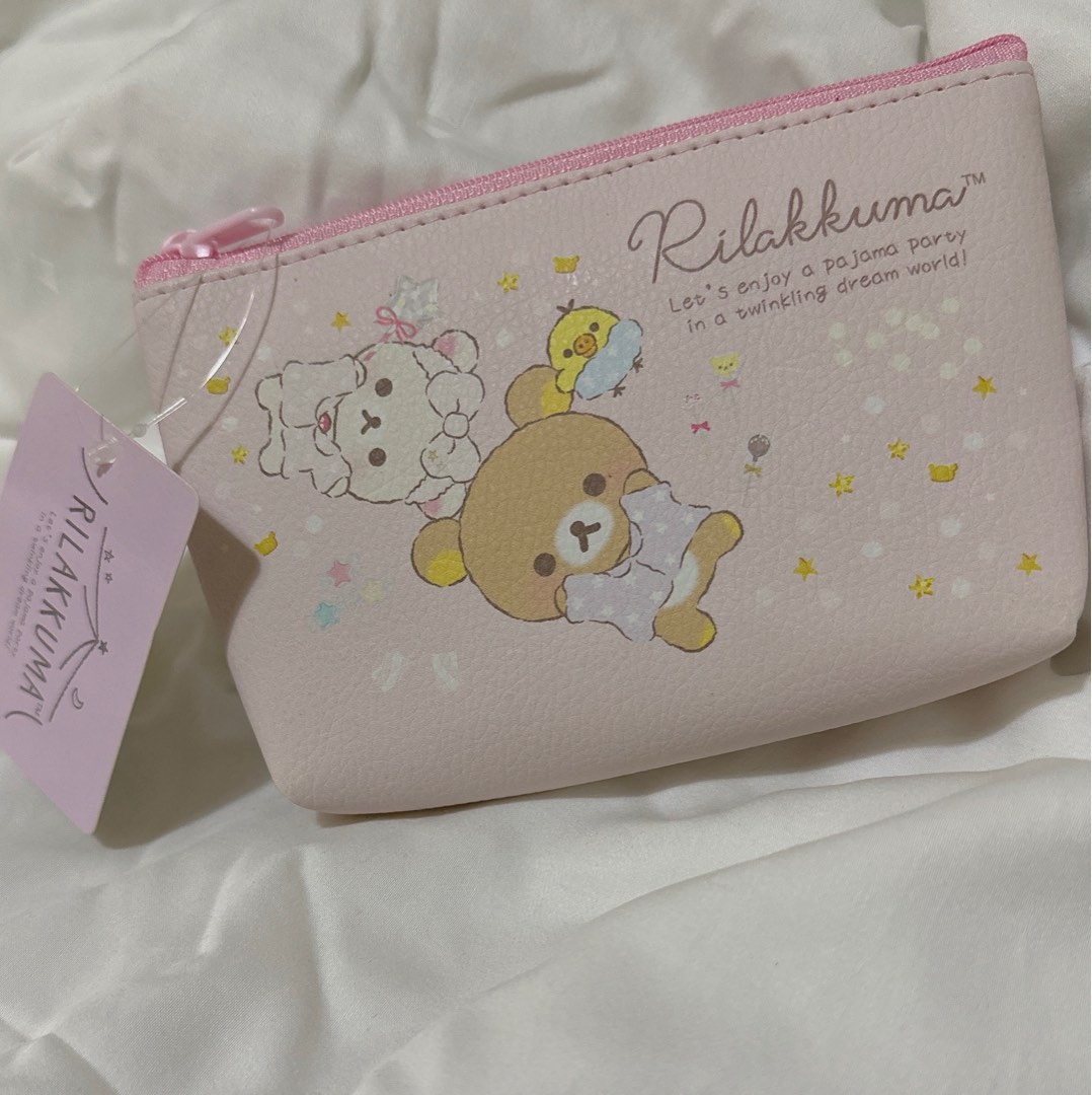 sanx original rilakkuma zipper pouch, Women's Fashion, Bags & Wallets