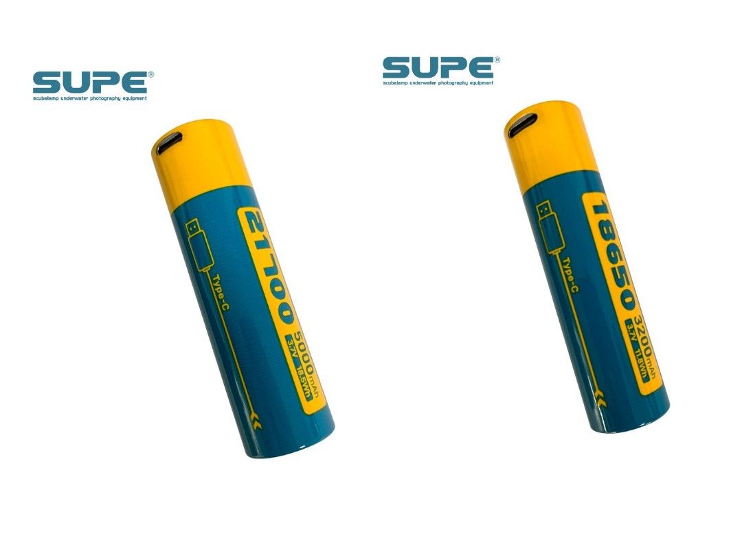 Scubalamp 18650 21700 Type C 充電池charge battery, 家庭電器, 其他