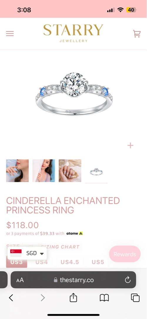 Cinderella cheap enchanted ring