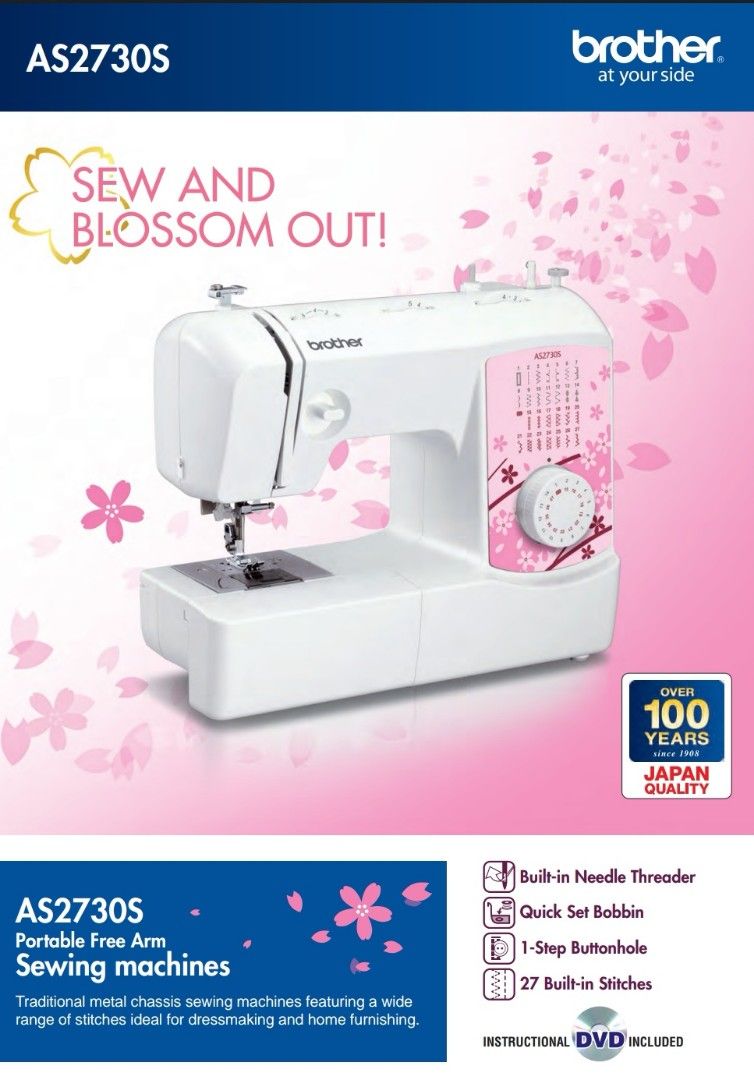 Sewing machine Brother as2730s, Hobbies & Toys, Stationery & Craft, Craft Supplies & Tools on