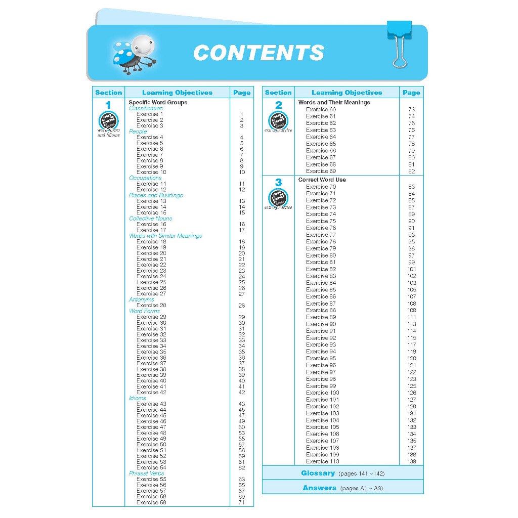 [SG Free Mail] Learning+ English Vocabulary Workbook 1 - 6 | Skill ...