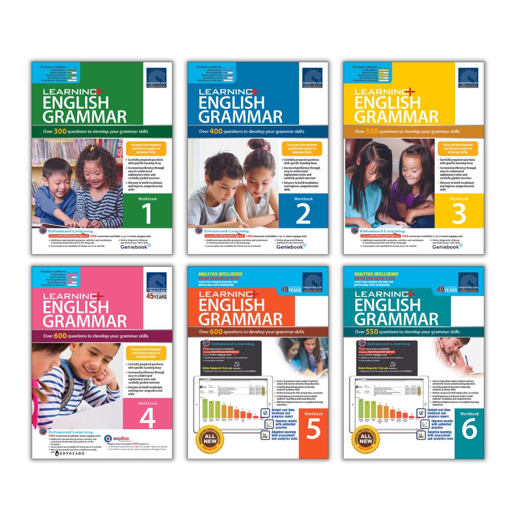 [SG] Learning+ English Grammar Workbook 1 - 6 | Skill-based | Primary ...