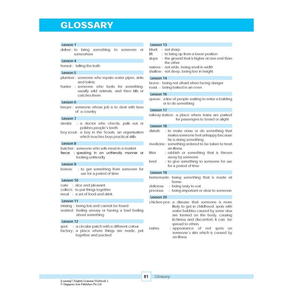 [SG] Learning+ English Grammar Workbook 1 - 6 | Skill-based | Primary ...