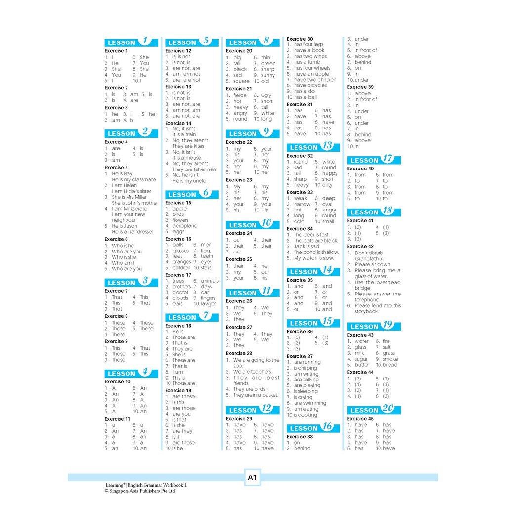 [SG] Learning+ English Grammar Workbook 1 - 6 | Skill-based | Primary ...