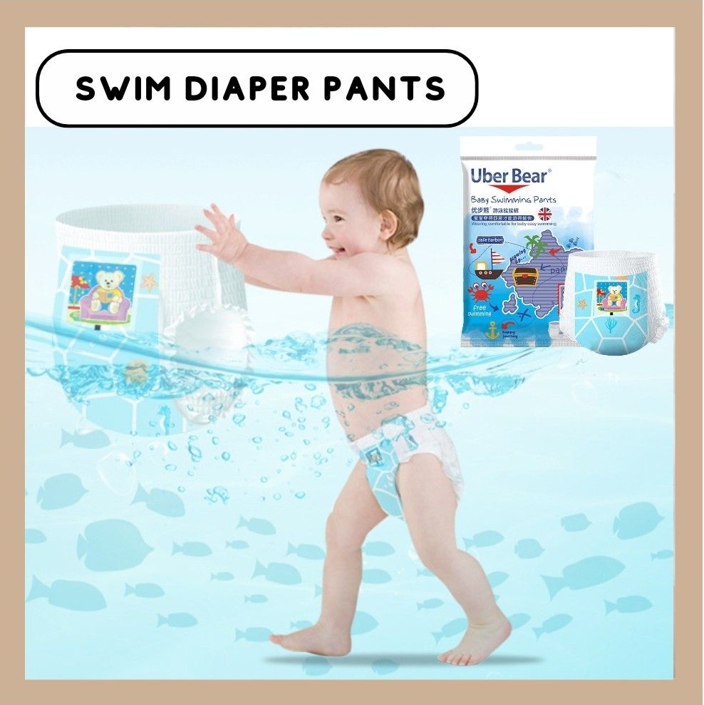 SG STOCK UBER BEAR Baby Kids Disposable Swimming Pants Diaper