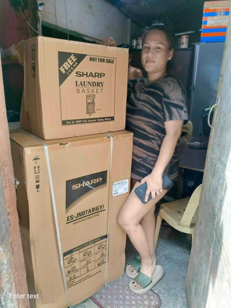 SHARP FULLY AUTOMATIC WASHING MACHINE (Category: Washing Machines and Dryers) located in Dasmarinas. Submitted by arjay0180 (Listing ID 1258799138, Image 3). Description: 📣📣‼️‼️SHARP FULLY AUTOMATIC WASHING MACHINE‼️‼️📣📣🥳🥳🥳 ♻️LOW WATER PRESSURE VALVE,' ♻️TOUGH AND DURABLE RUST PROOF BODY ♻️TEMPERED GLASS LID WITH LID DAMPER 🌱AIR DRY FUNCTION ✅LARGE LED DISPLAY ✅PRESET TIMER 🌱DUAL FILTER(lint and magic filter) ✅MEMORY FUNCTION 🌱TUB CLEAN