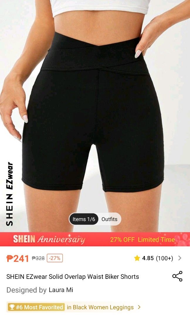 Shein biker short (Category: Shorts) located in Taguig. Submitted by prelovebyj_ (Listing ID 1258767393, Image 1). Description: size: medium.