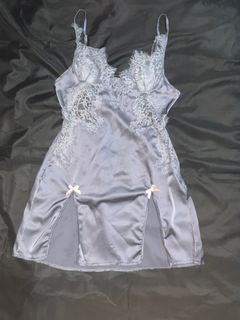 silk night dress•lingerie•milkmaid•lace