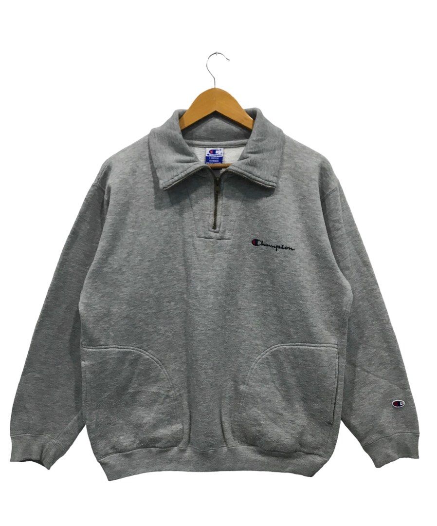 Size L Champion Half Zipper Sweatshirt