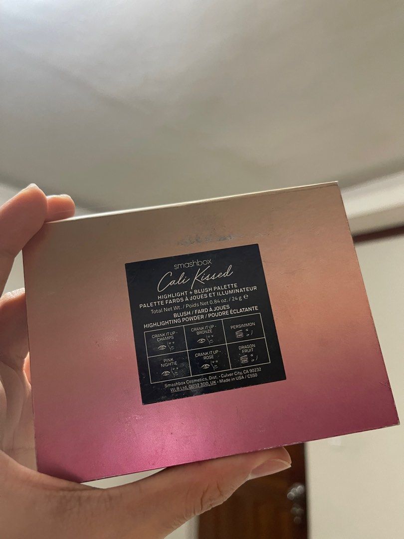 SmashBox x CaliKissed Blush Pallete (Category: Makeup) located in Cainta. Submitted by d3clutterw0rld (Listing ID 1258871773, Image 3). Description: SMASHBOX x CALIKISSED Blush Pallete - bought from Sephora US. - used once. no issues. - rfs decluttering. - payment first, gcash only. Message me for more information. .