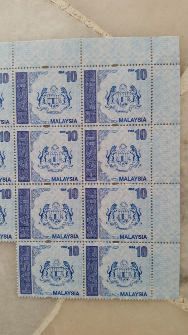 Stamp LHDN hasil stamping stamp duty setem duti pos malaysia, Hobbies