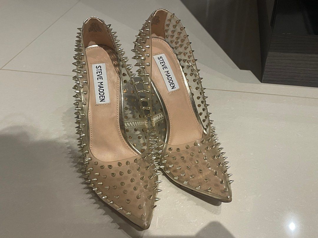 Gold heels top steve madden