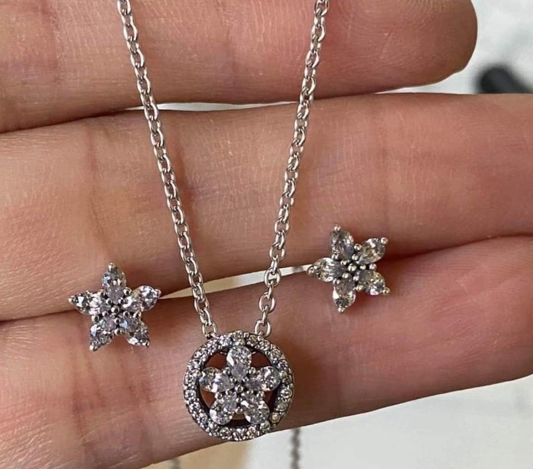Pandora sparkling snowflake sale pendant