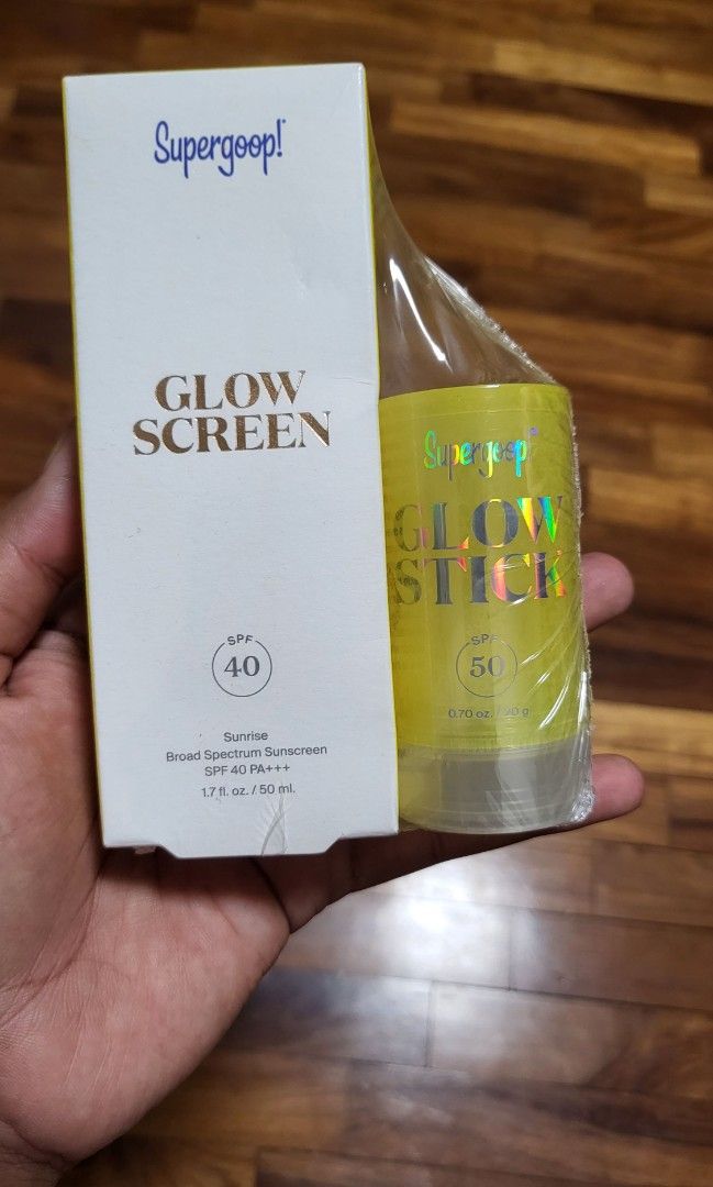 Glow Screen Mini Supergoop Glow Screen Glow Stick, Beauty & Personal Care, Face, Face ...