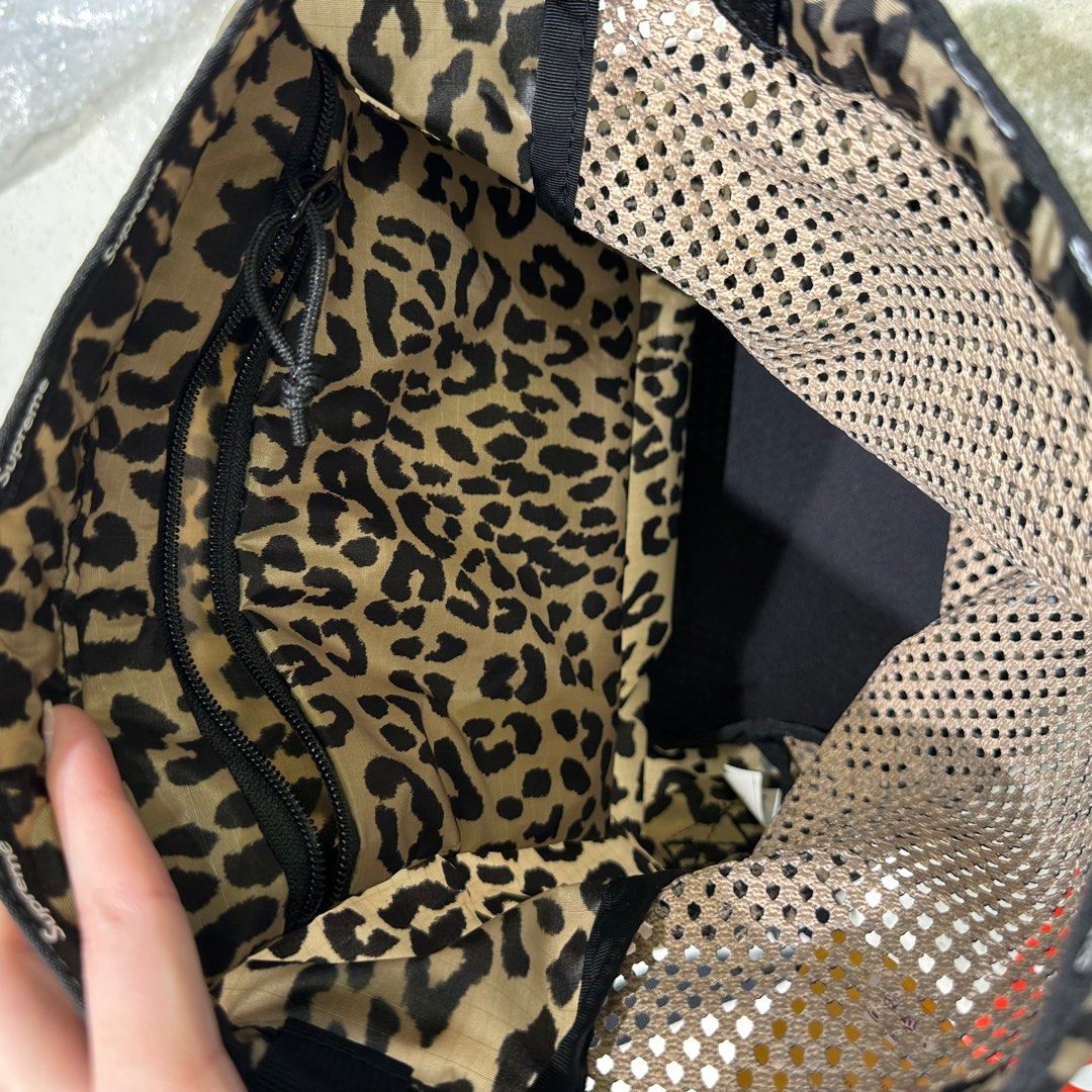 Supreme Mesh Mini Duffle Bag Leopard SS23 Crossbody Strap