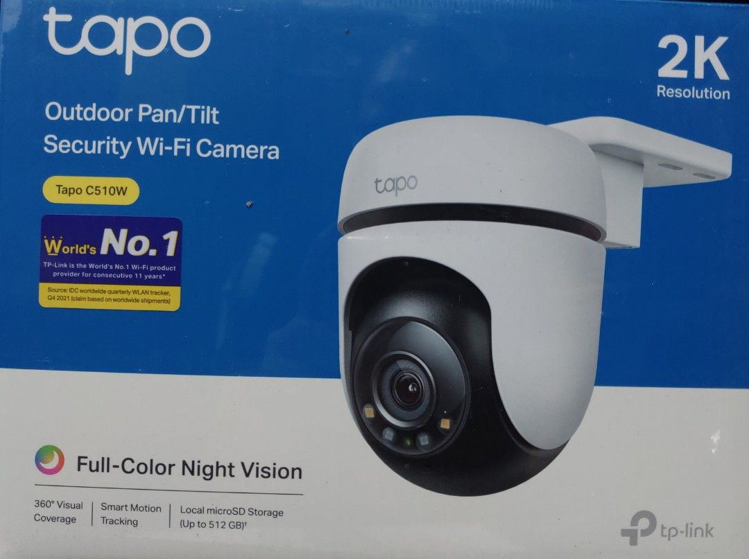 Tapo C510W (Category: Security Systems & CCTV Cameras) located in Rizal. Submitted by Technobyte (Listing ID 1258740531, Image 1). Description: Tapo Outdoor Pan/ Tilt Security Wi-fi Camera Full Color Night Vision 360 Visual Coverage/ Smart Motion Tracking Micro SD up to 512gb.