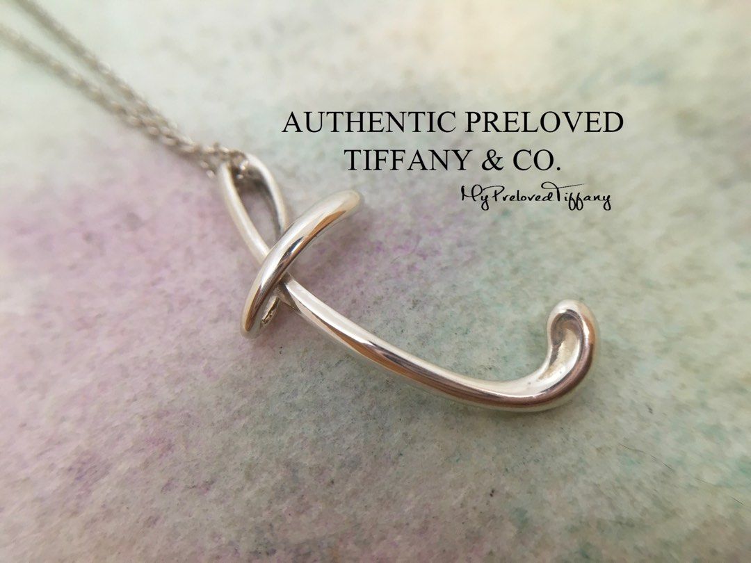 Vintage Authentic Tiffany Elsa Peretti Alphabet T Silver
