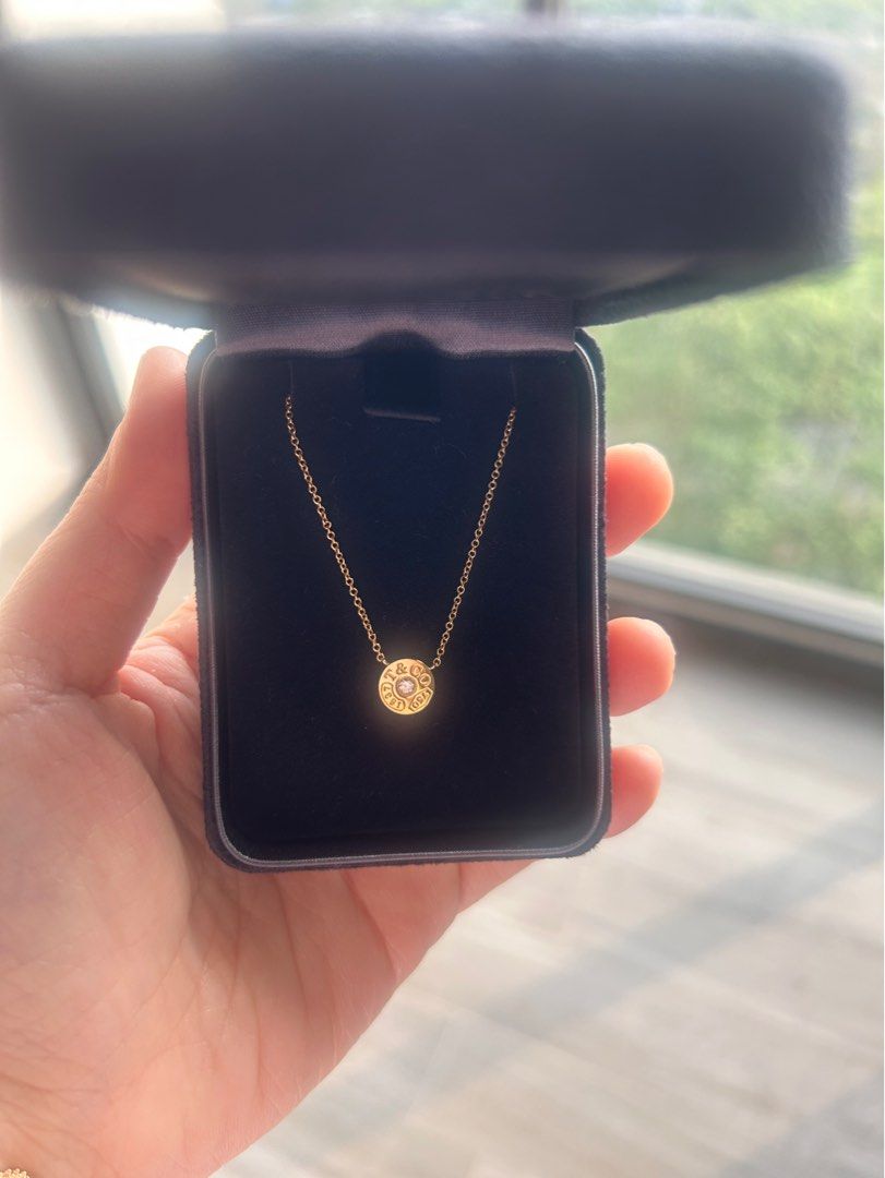 Tiffany Co 1837 circle pendant necklace Women s Fashion