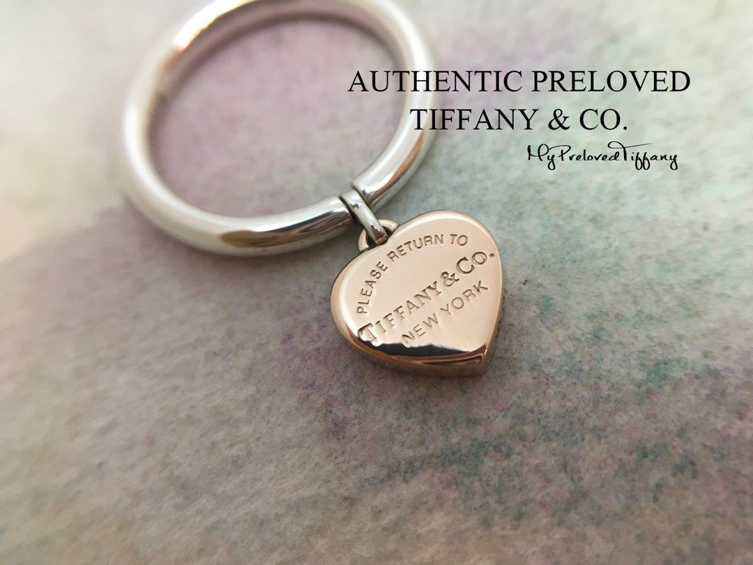 Tiffany heart store tag ring