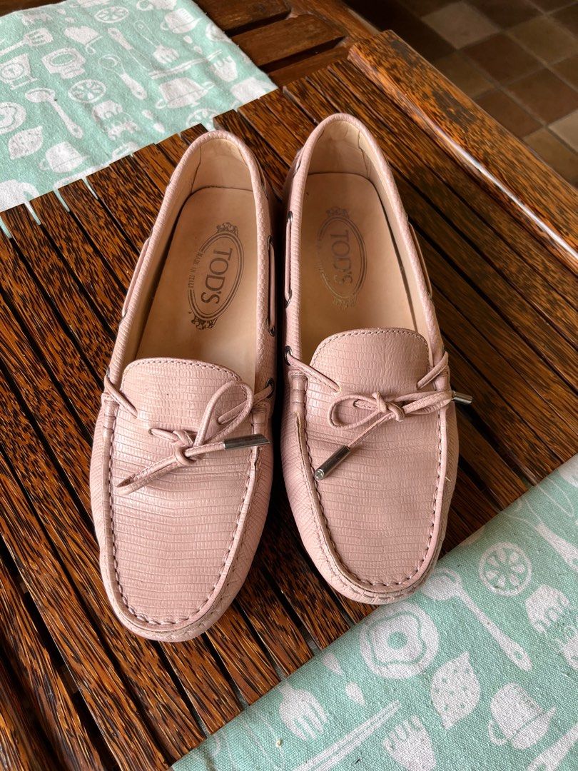 Driving Shoes Womens Tods Loafers TOD'S Women Shoes Blue Chiaro