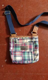 NWT Coach Mini Tabby Leather Purse Bag Charm With Cherry Print in  Brass/Chalk