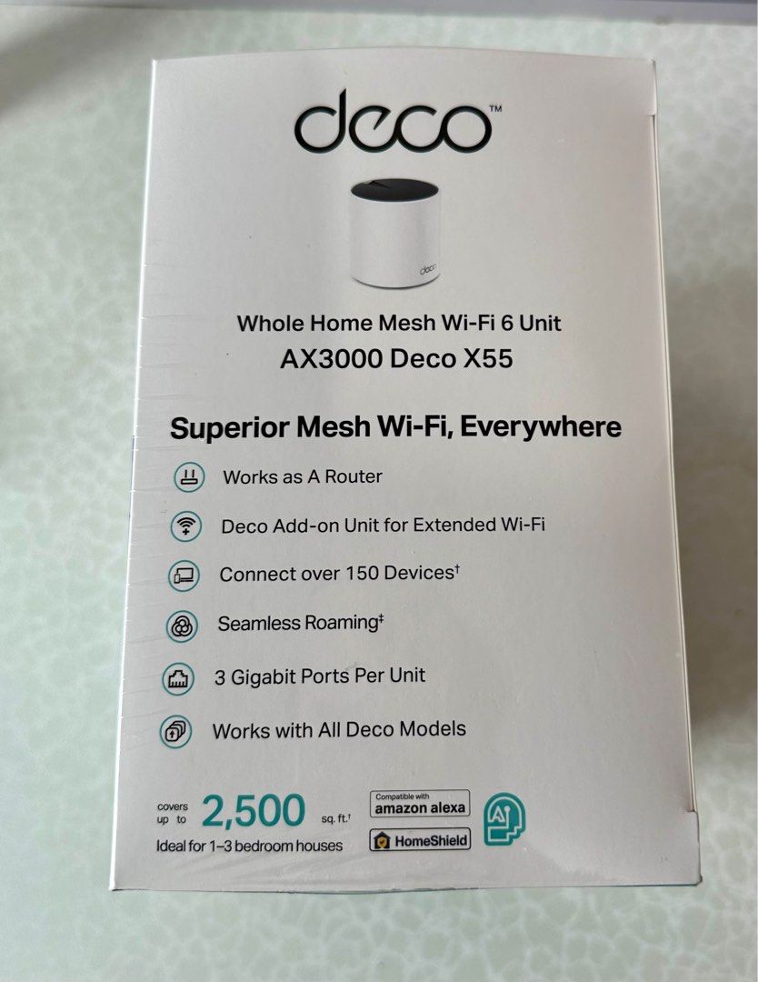 TP-link Mesh Wi-Fi Deco X55 AX3000, 電腦＆科技, 電腦周邊及配件