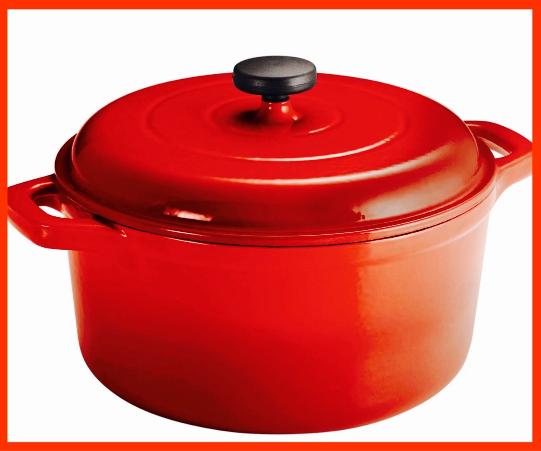Tramontina Round Enameled cast iron Dutch Oven 6.5 Qt Diameter 26cm approx,  Furniture  Home Living, Kitchenware  Tableware, Cookware  Accessories on  Carousell