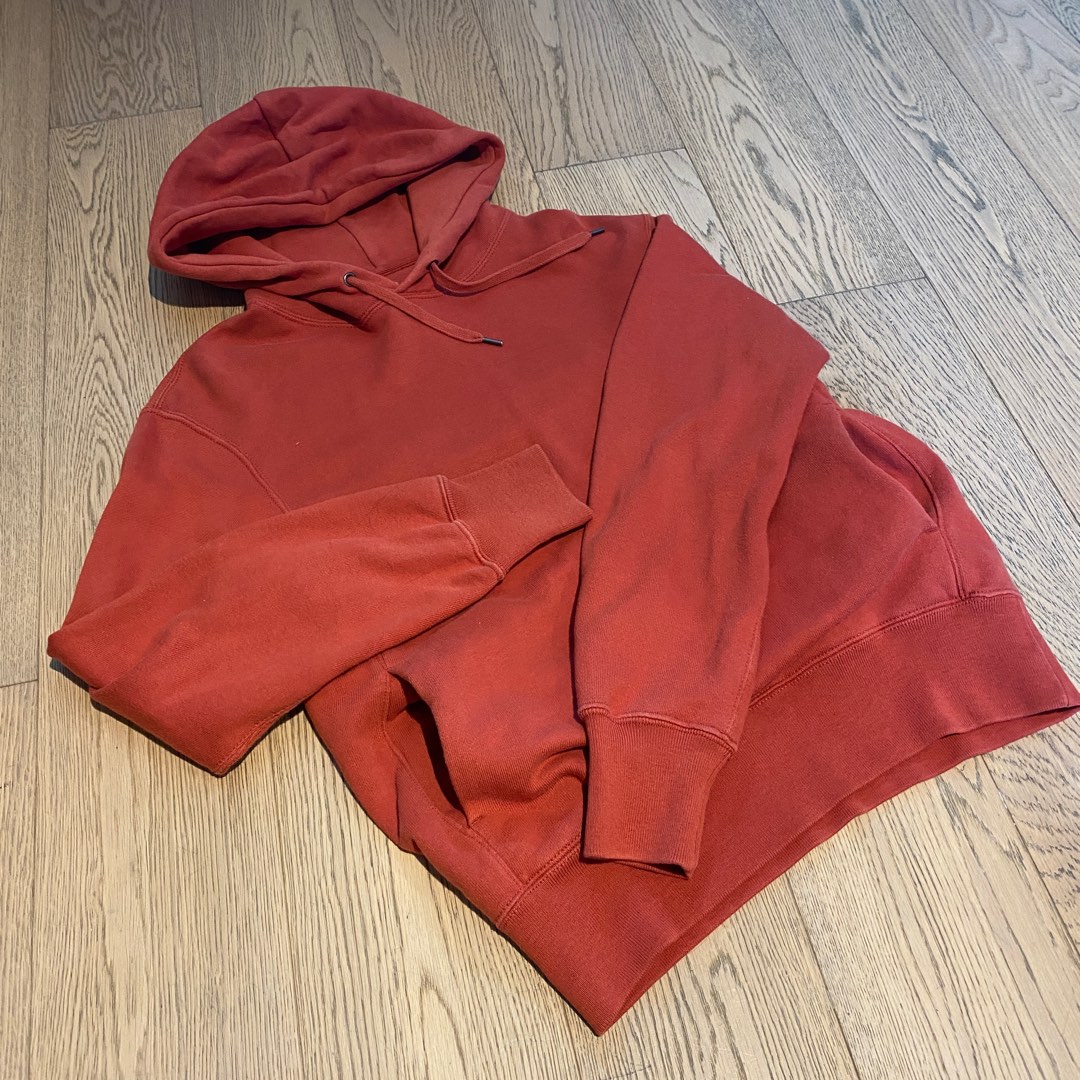 Uniqlo Red Hoodie Women s Fashion Coats Jackets and Outerwear