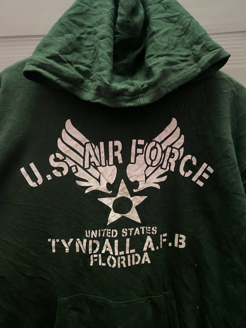 Green us shop air force hoodie
