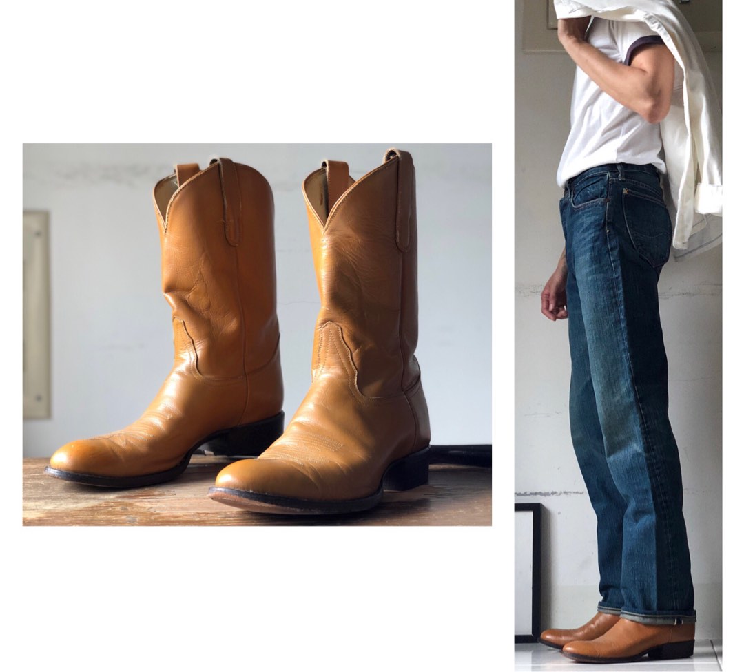 Vintage 90s Tony lama cowboy boots sz9.5D