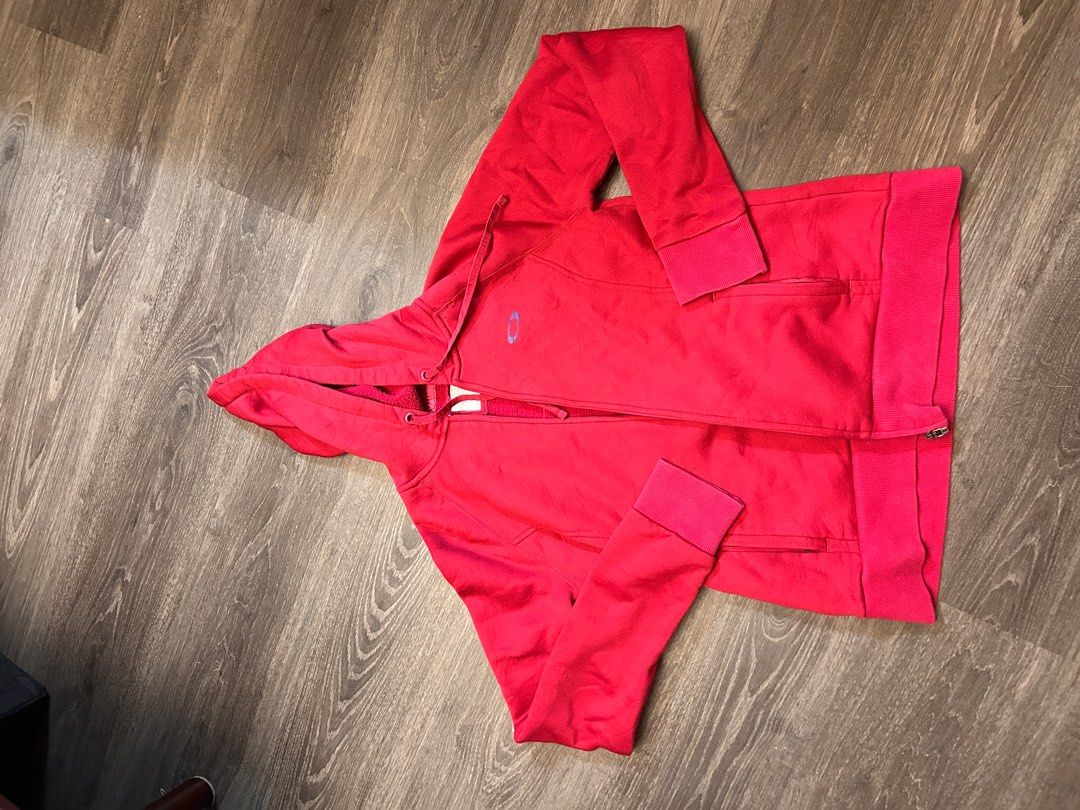 Vintage pink no stains Oakley hoodie size L female Women s