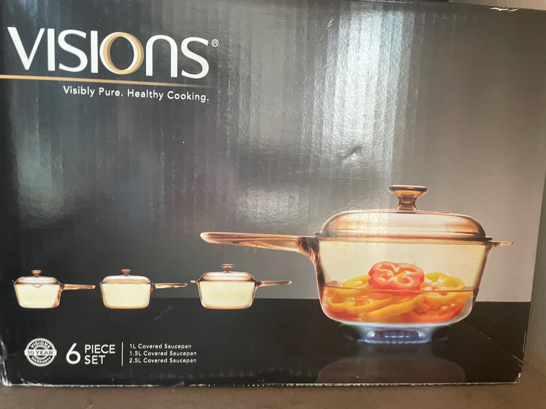 Visions 6pcs cookware, Furniture & Home Living, Kitchenware & Tableware