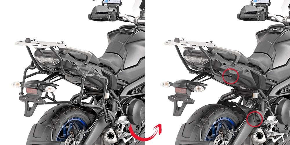 YAMAHA TRACER 900GIVI - SIDE PANNIERS RACK - PLR 2139, Motorcycles ...