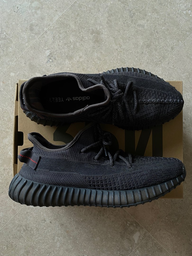 Yeezy Boost 350V2 black static Men s Fashion Footwear Sneakers