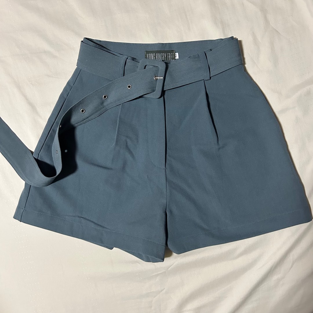 YHF Belted Locked in Shorts, Women's Fashion, Bottoms, Shorts on Carousell