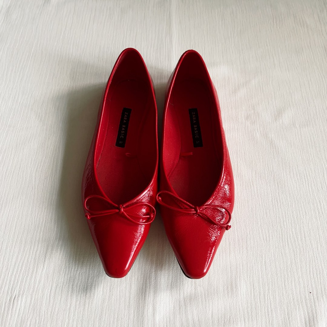 pointed flat shoes zara