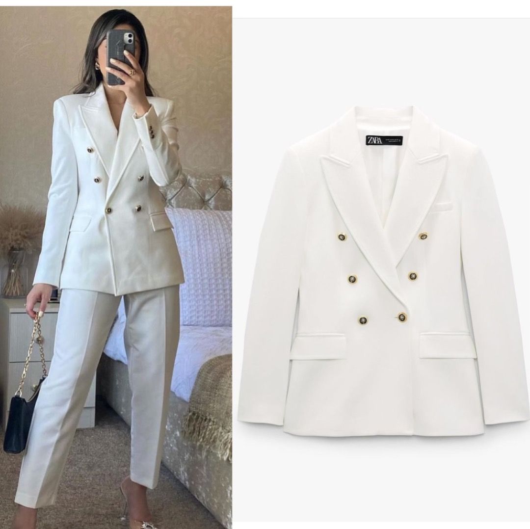 Zara blazer (Category: Coats, Jackets and Outerwear) located in Quezon City. Submitted by classychicph92 (Listing ID 1258866287, Image 1). Description: AVAIL S M L NO LOW BALLERS PLS NO WHEN WORN NO ACTUAL LAST PRICE 100% AUTHENTIC WHAT YOU SEE IS WHAT YOU GET .