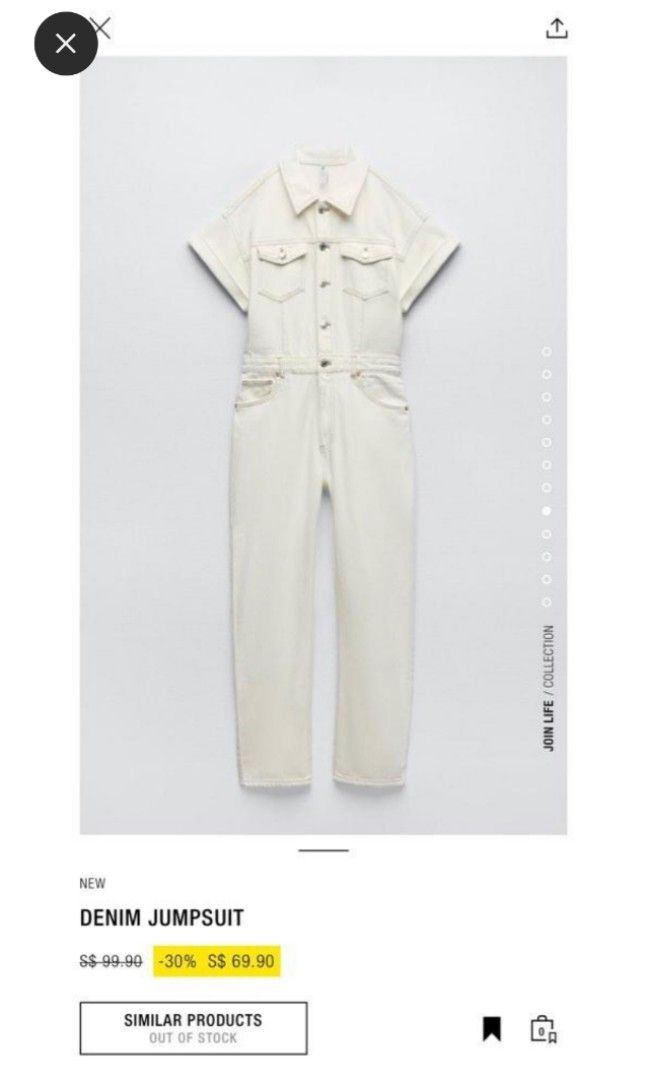 Zara denim jumpsuit, Women's Fashion, Dresses & Sets, Jumpsuits on Carousell