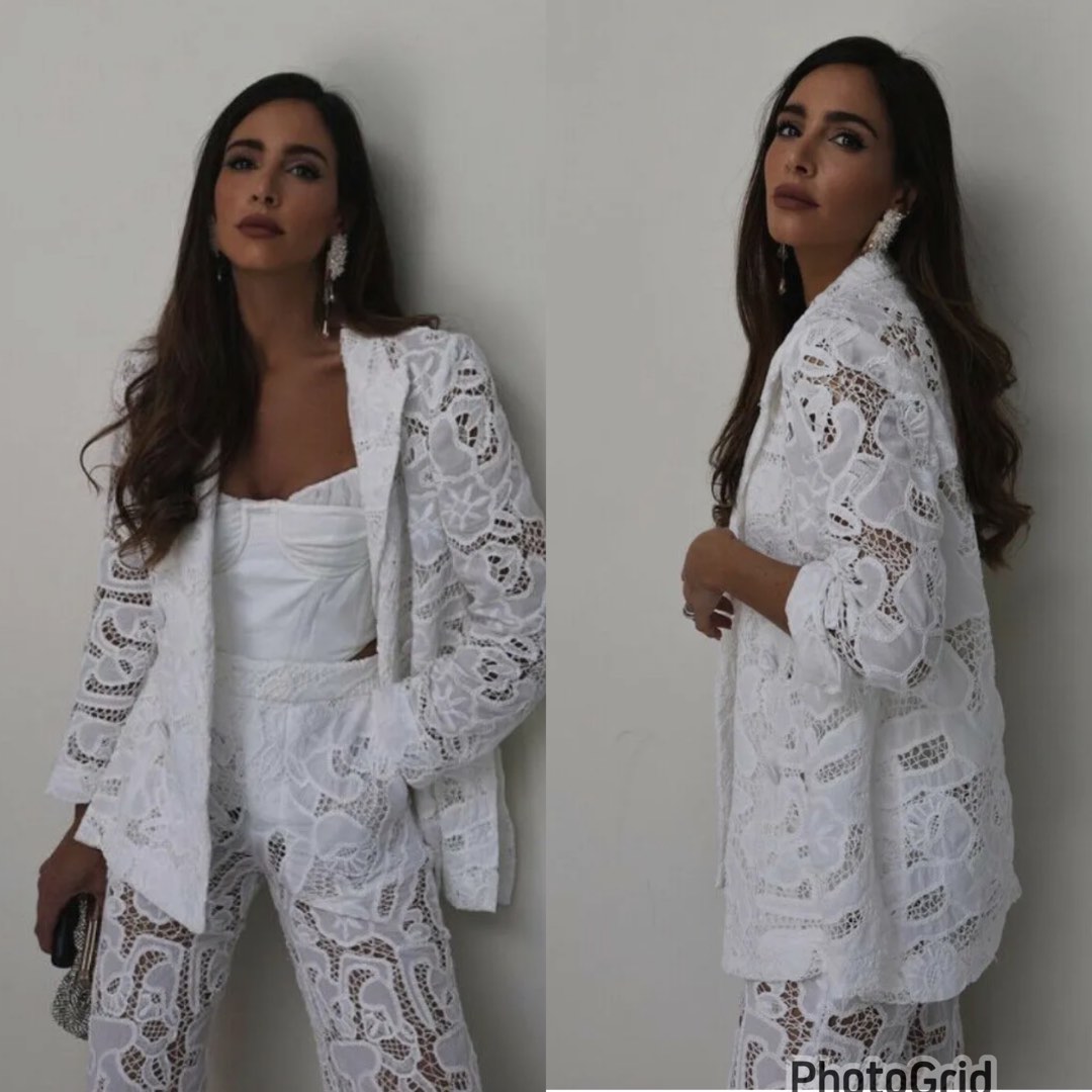 White lace jacket zara cheap
