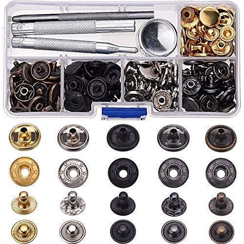 Copper Snap Fasteners Press Studs No Sewing Clothing Snaps Button
