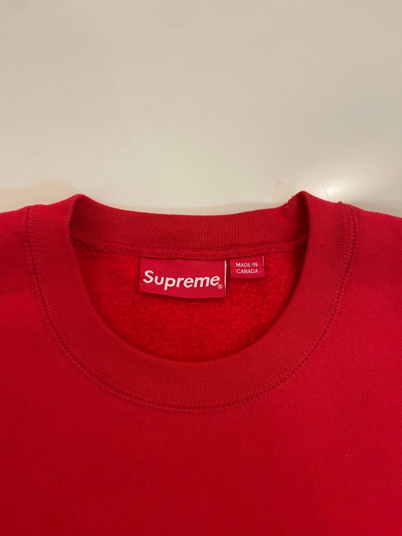 Supreme Supreme Arc Logo Crewneck Red FW15