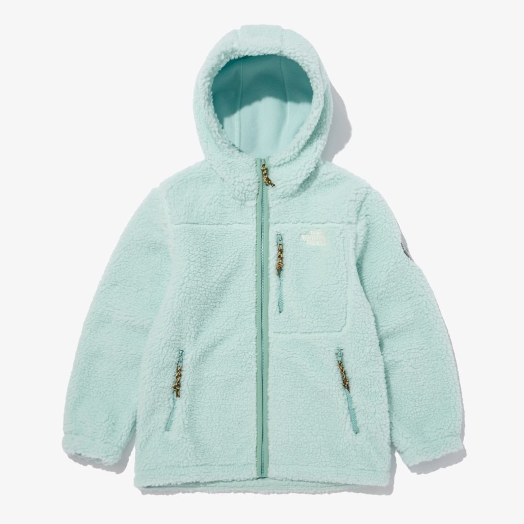 Boys' The North Face | Glacier Full Zip Fleece Hoodie | Billiard Green