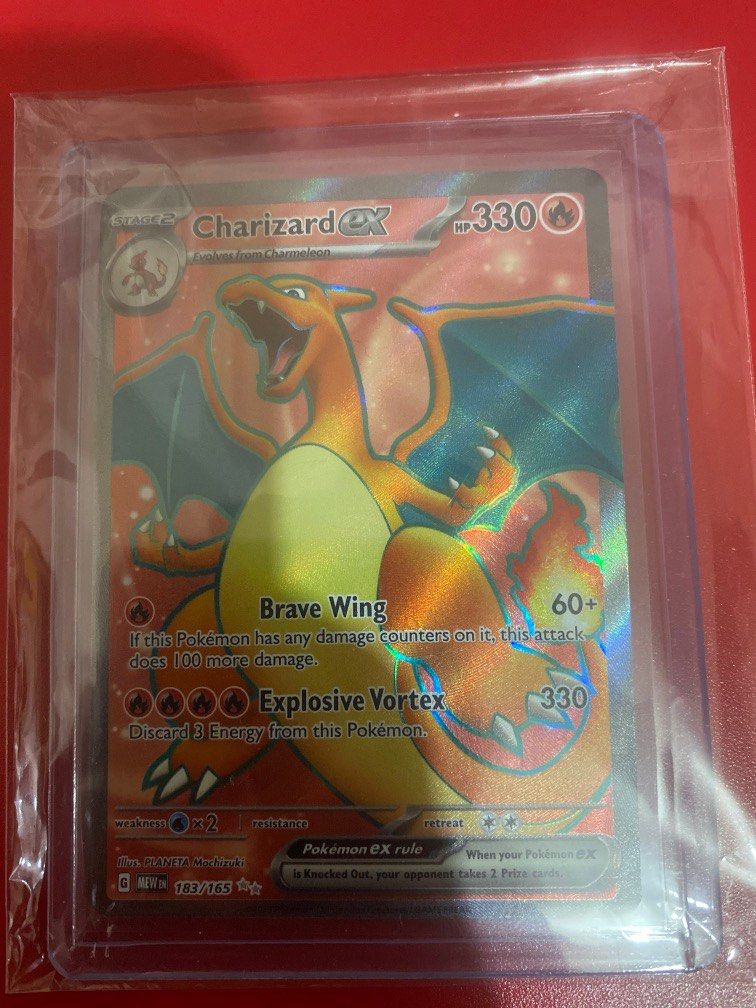 pokemon charizard card v A) JAPANESE Charizard ex - 201/165