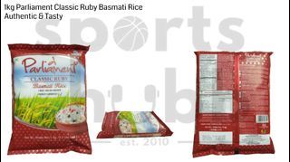 1kg Parliament Classic Ruby Basmati Rice Authentic & Tasty