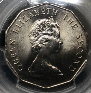 3D香港伍圓 1978年  [PCGS MS65] 【全新UNC未使用/幣膽--底板靚/爆光/超強原廠車輪轉光】【英女王伊利沙伯二世】583D32 香港舊版錢幣・硬幣  $950