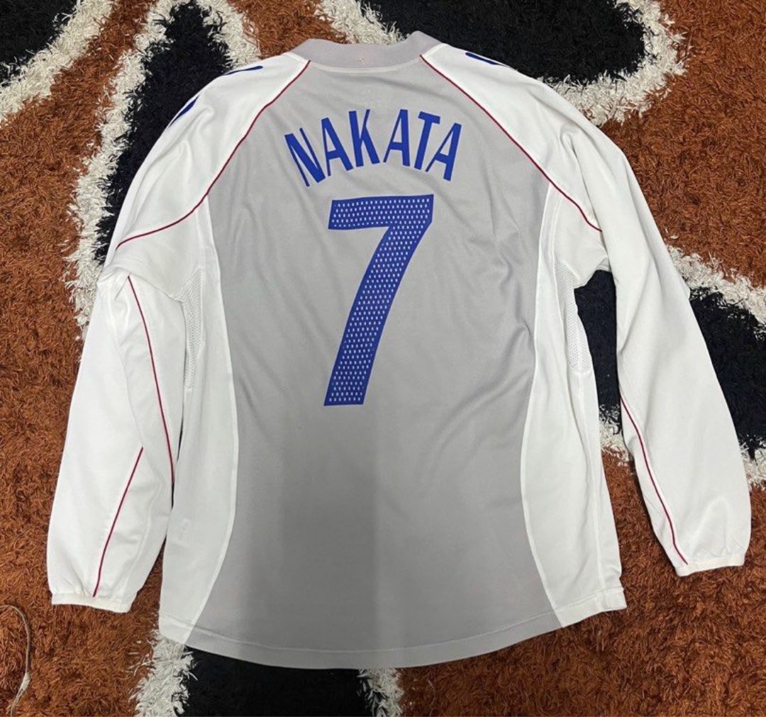 JAPAN 2002 WORLD CUP KOREA-JAPAN NAKATA JERSEY ADIDAS AWAY SHIRT LARGE –  vintage soccer jersey