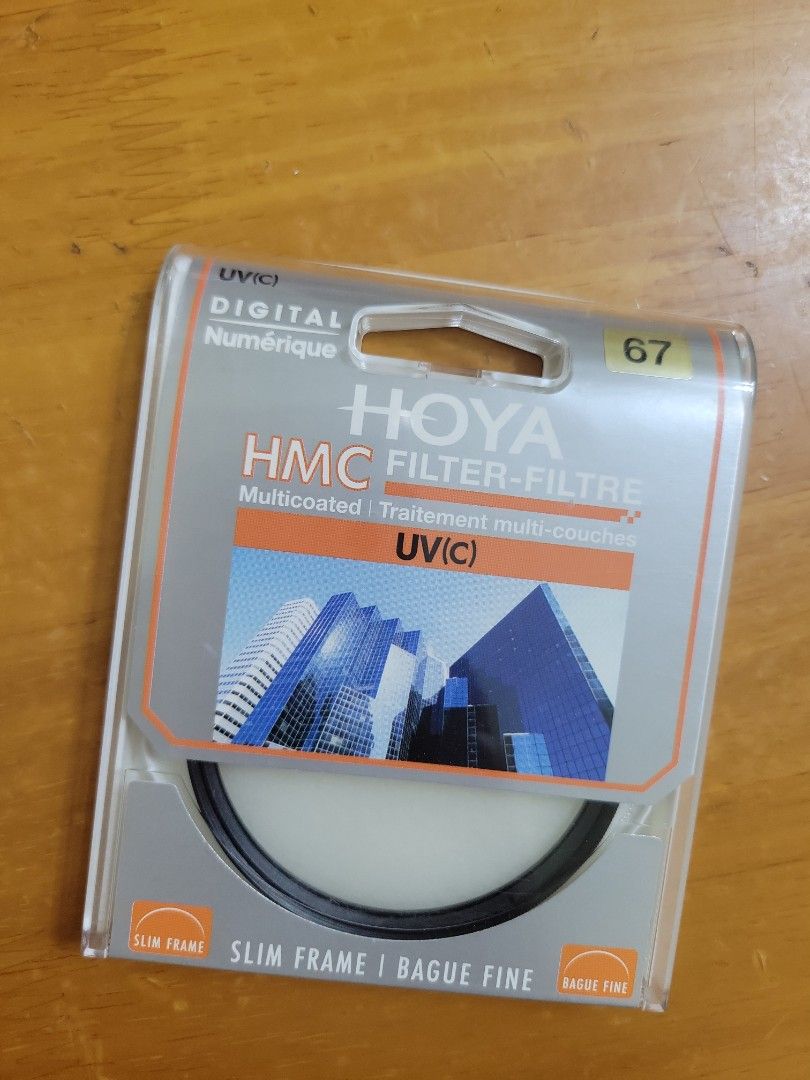 包郵) 全新Hoya 67mm HMC Digital UV (C) Slim Frame 濾鏡, 攝影器材