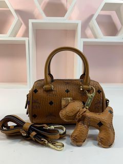 JFab Closet* MCM Vintage Visetos Boston Bag *Pre Owned* –