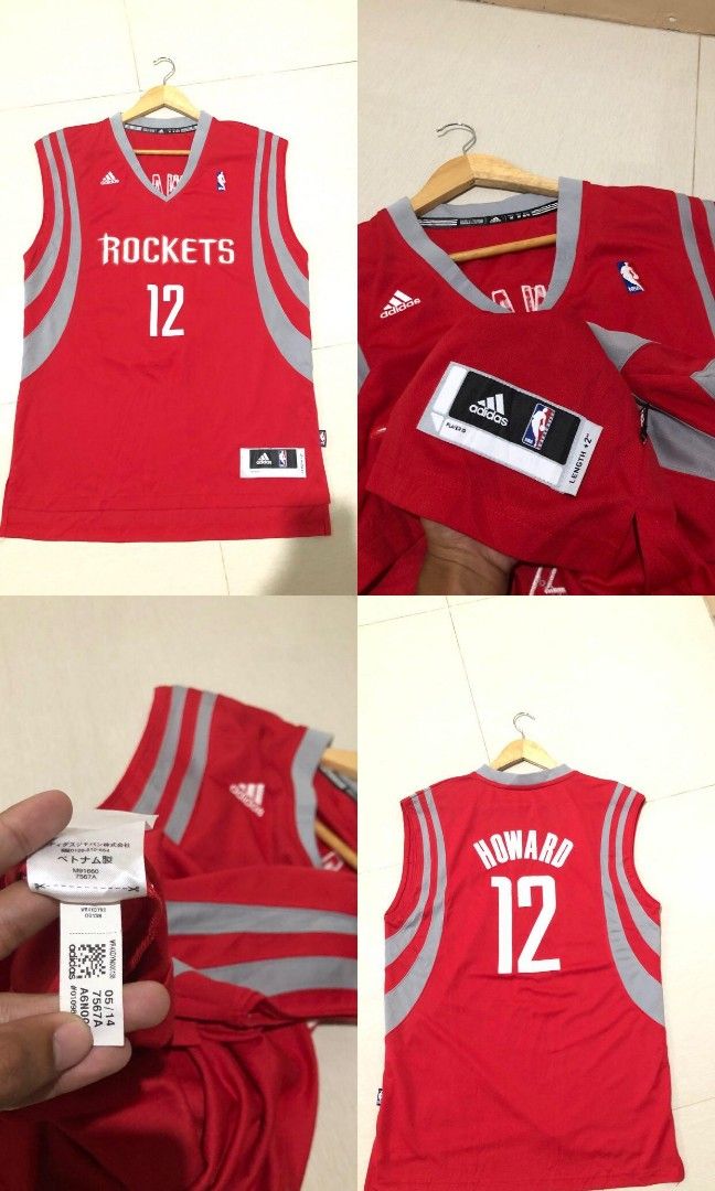 2014-15 HOUSTON ROCKETS HOWARD #12 ADIDAS SWINGMAN JERSEY