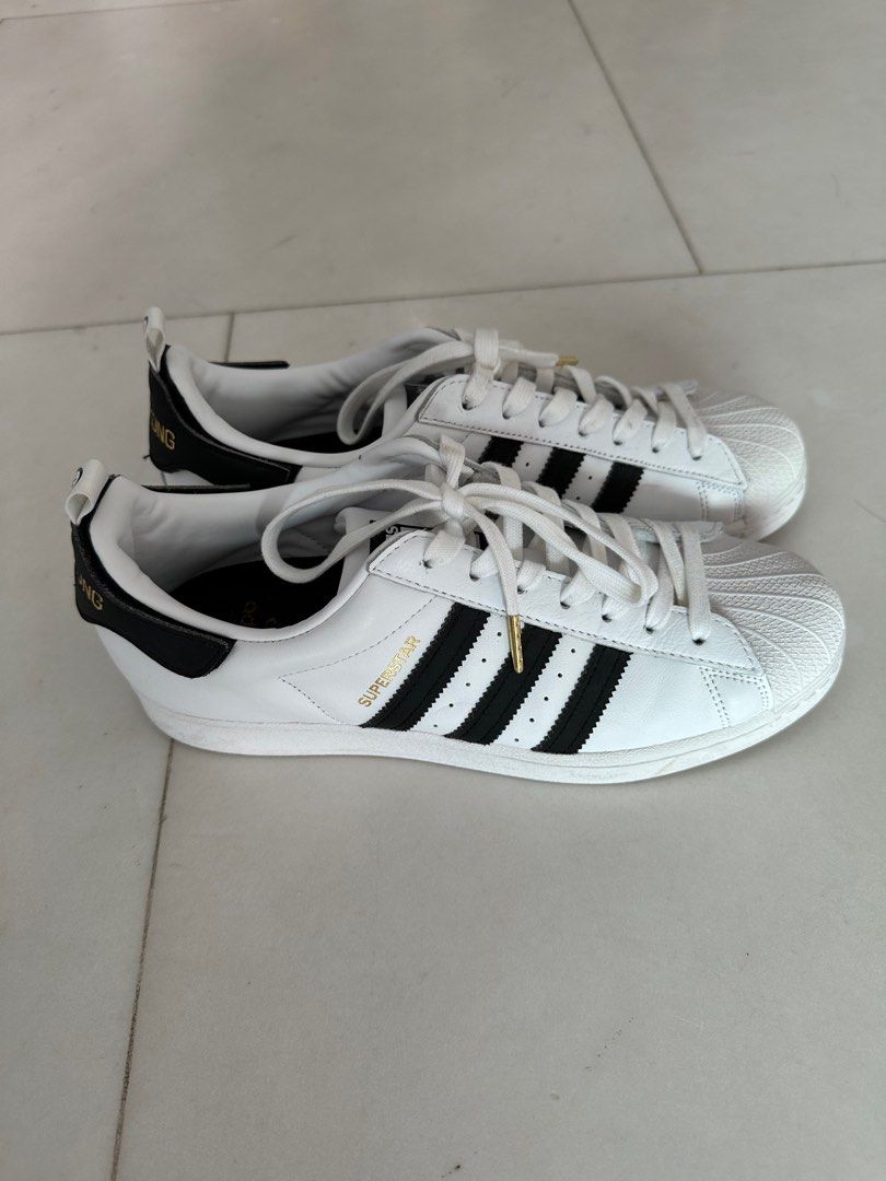 Adidas limited edition 50th Anniversary edition trainers with Hong Kong gold label